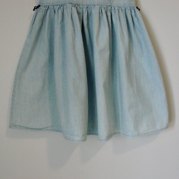 Polo Ralph Lauren Girls Chambray Denim Dress Pony Sleeveless Collar Cotton Siz 6 - Picture 14 of 14